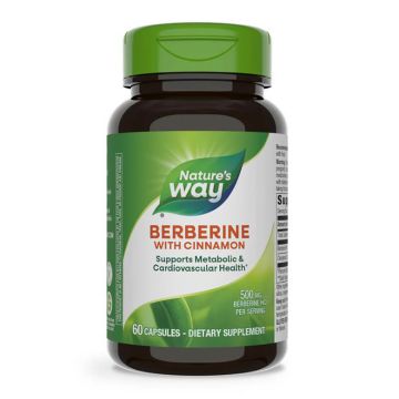 Nature’s Way Берберин + Канела 500 мг х 60 капсули