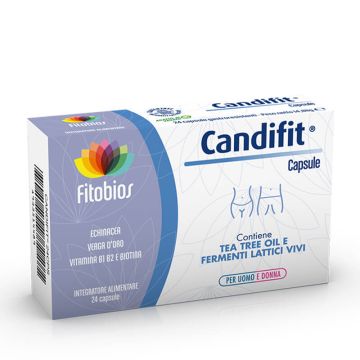 Candifit За балансирана чревна и вагинална микрофлора х 24 капсули Fitobios