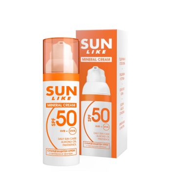 Sun Like Слънцезащитен минерален крем за лице SPF50 50 г