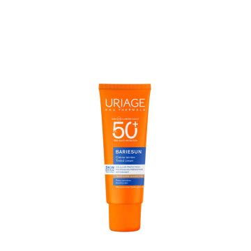 Uriage Bariesun Skin Shield Слънцезащитен тониран крем за лице SPF50+ 50 мл Златист нюанс