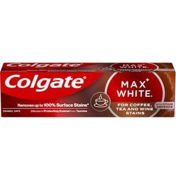 Colgate Max White For Coffee, Tea & Wine Stains Избелваща паста за зъби 75 мл