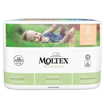 Moltex Mini Пелени за бебета №3 еко 4-9 кг х 33 бр