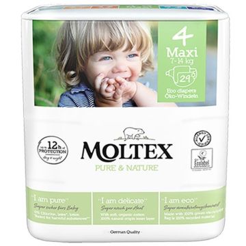 Moltex Maxi Пелени за бебета №4 еко 7-14 кг х 29 бр