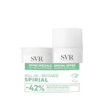 SVR Spirial Рол-он дезодорант против изпотяване 50 мл + Пълнител 50 мл Комплект