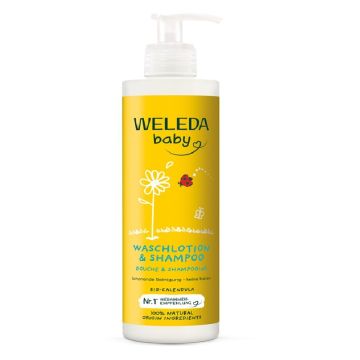 Weleda Душ гел и шампоан с невен 400 мл