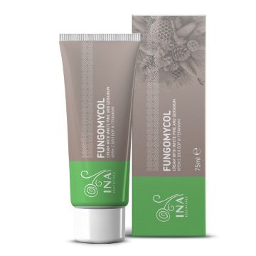 Ina Essentials Крем 2 в 1 за гъбички по ноктите и суха и напукана кожа с бял бор, урея и гераниум 75 мл