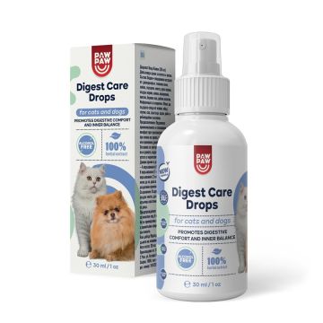 PAW2PAW Digest Care При дискомфорт в стомаха на кучета и котки капки 30 мл
