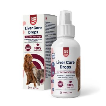 PAW2PAW Liver Care Подкрепа за черния дроб и детокс при кучета и котки 30 мл