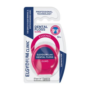 Elgydium Clinic DentalFloss Gums Конец за зъби при чувствителни венци 50 м