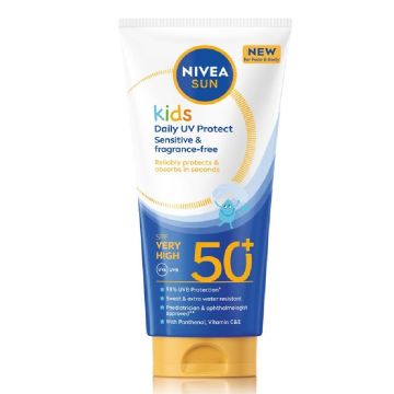 Nivea Sun Protect Kids Слънцезащитен лосион за лице и тяло за деца SPF50+ 100 мл