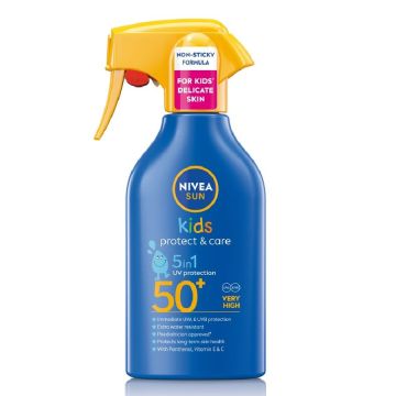 Nivea Sun Protect Kids Слънцезащитен лосион за лице и тяло за деца SPF50+ 250 мл
