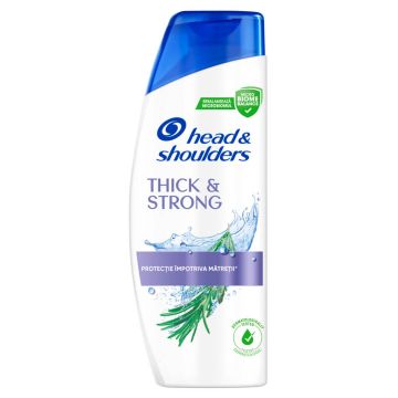 Head & Shoulders Thick & Strong Шампоан против пърхот с екстракт от розмарин 330 мл