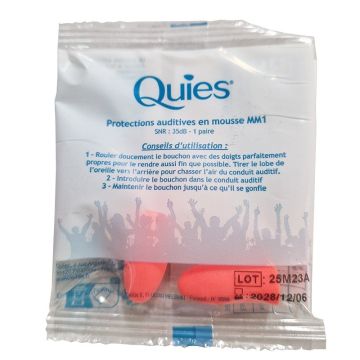 Quies Тапи за уши 35 dB, еднократни, за възрастни х 2 бр 