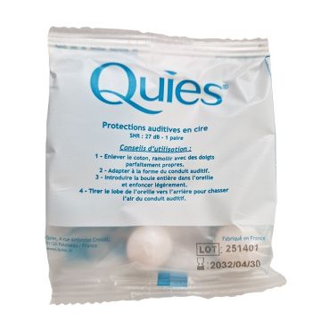 Quies Тапи за уши 27dB, еднократни, восъчни х 2 бр 
