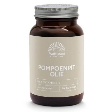 Mattisson Масло от тиквено семе + витамин Е 1000 мг х 60 капсули