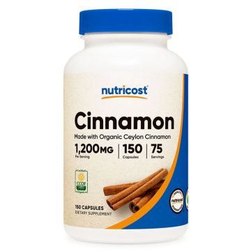 Nutricost Цейлонска канела 600 мг х 150 капсули
