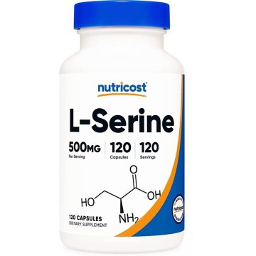 Nutricost Л-Серин 500 мг х 120 капсули