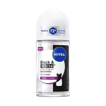Nivea Deo Invisible on Black & White Authentic Рол-он против изпотяване за жени 50 мл