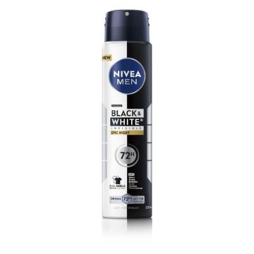 Nivea Men Deo Invisible on Black & White Epic Night Спрей против изпотяване за мъже 250 мл
