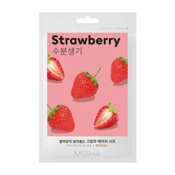 Missha Strawberry Airy Fit Sheet Mask Текстилна маска за лице с ягода 19 г