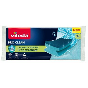 Vileda Pro Clean Кухненска гъба х 3 броя