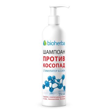 Bioherba Стимулатор & Сила Безсулфатен шампоан против косопад 250 мл