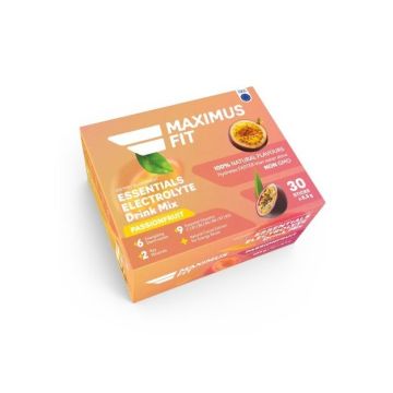 MaximusFit Електролити на прах с витамини и минерали - вкус маракуя х 30 стика  