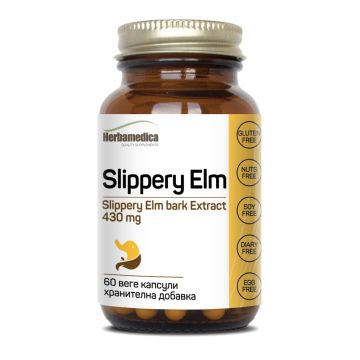 Herbamedica Slippery Elm Слипъри Елм 430 мг 60 капсули