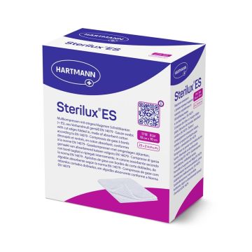 Hartmann Sterilux ES Стерилен марлен компрес, 8 дипли 10 см x10 см х 50 бр