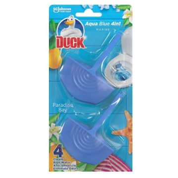 Duck Aqua Blue Хигиенизиращо тоалетно блокче Paradise Bay 2 х 36 г