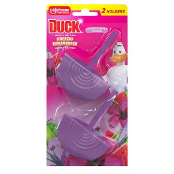 Duck Aqua Purple Хигиенизиращо тоалетно блокче Hibiscus 2 х 36 г