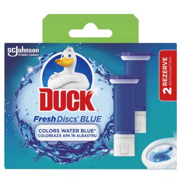 Duck Fresh Discs Гел дискове за тоалетна чиния Blue Water 2 х 36 мл Пълнител