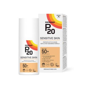 Riemann P20 Sensitive Слънцезащитен крем за тяло за чувствителна кожа SPF50+ 200 мл