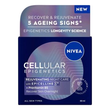Nivea Cellular Epigenetics Подмладяващ нощен крем за лице 50 мл