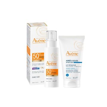 Avene Sun Слънцезащитен анти-ейдж флуид SPF50 40 мл + Възстановяващ лосион след слънце 50 мл Комплект 