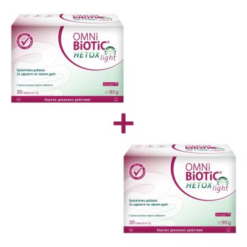 Omni Biotic Hetox Light За здравето на черния дроб 3 г 2 х 30 сашета Комплект