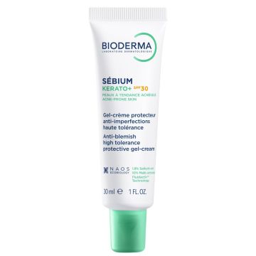 Bioderma Sеbium Kerato+ Гел-крем против несъвършенства за акнеична кожа SPF30 30 мл