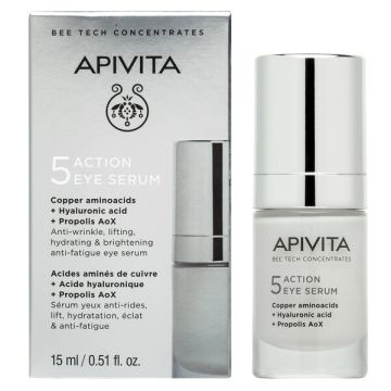 Apivita 5-Action Мултифункционален серум за околоочен контур с 5 действия 15 мл