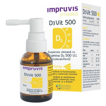 Impruvis D3Vit Витамин Д3 спрей 500 IU 20 мл