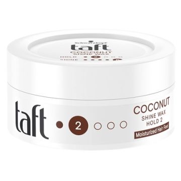 Taft Wax Coconut Shine Вакса за коса за блясък с кокос 75 мл