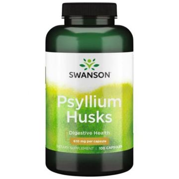 Swanson Psyllium Husks Люспи от Псилиум за добро храносмилане х100 капсули