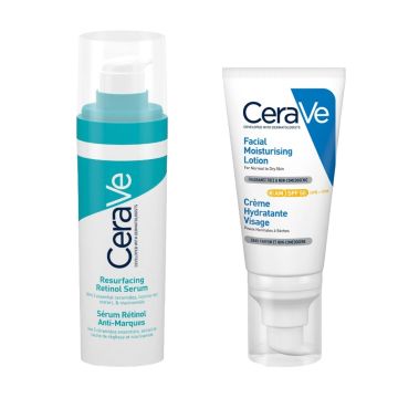 CeraVe Retinol рутина за намаляване на несъвършенства и изравняване на тена