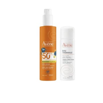 Avene Resistant Слънцезащитен спрей за деца SPF50+ 200 мл + Avene Термална вода спрей 50 мл Комплект 