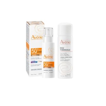 Avene Sun Слънцезащитен тониран флуид против пигментация SPF50+ 40 мл + Термална вода спрей 50 мл Комплект