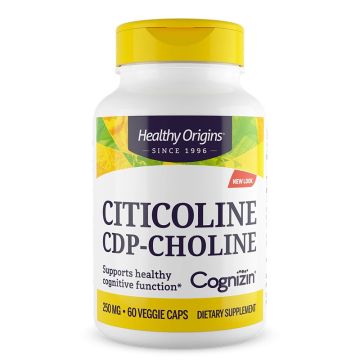 Healthy Origins Цитиколин CDP-Холин 250 мг х 60 капсули