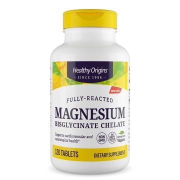 Healthy Origins Магнезий бисглицинат хелат 100 мг х 120 таблетки