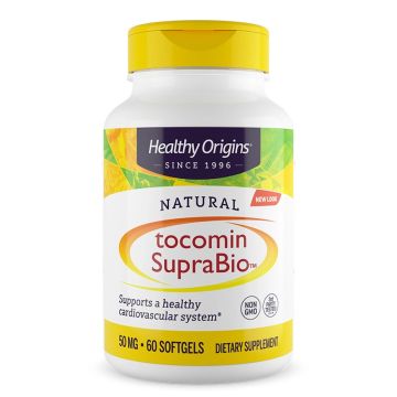 Healthy Origins Токомин Супра - Витамин Е + токотриеноли х 60 капсули