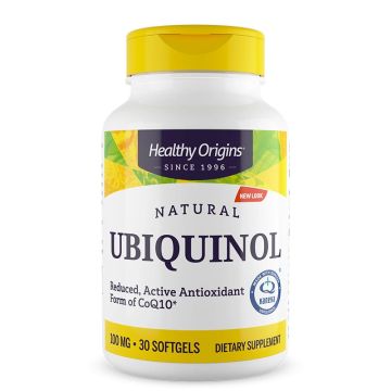 Healthy Origins Убиквинол - коензим Q10 100 мг х 30 капсули