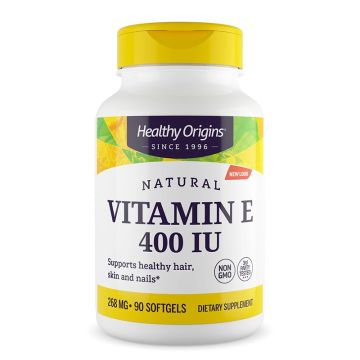 Healthy Origins Витамин Е 400 IU х 90 капсули