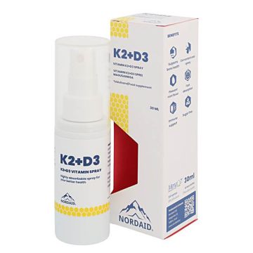 Nordaid K2+D3 Spray Витамин К2+Д3 спрей 30 мл 